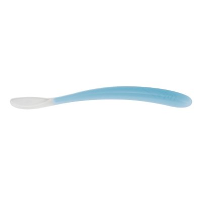 CHICCO Silikonlöffel 2 Stk. blau 6m+