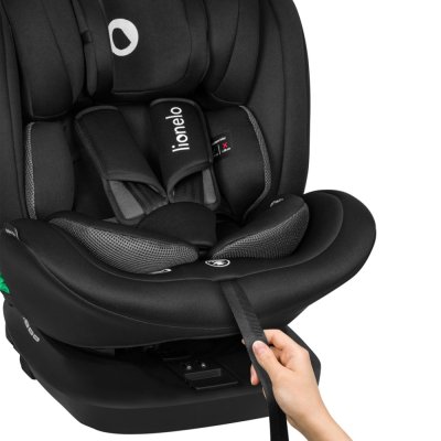 LIONELO Bilbarnstol Bastiaan i-Size (40-150 cm) Black Carbon