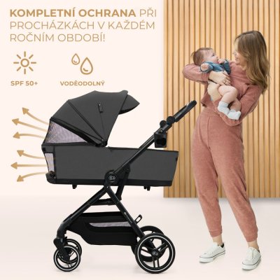 KINDERKRAFT SELECT Kinderwagen kombiniert Yoxi 2in1 Moonlight Grey