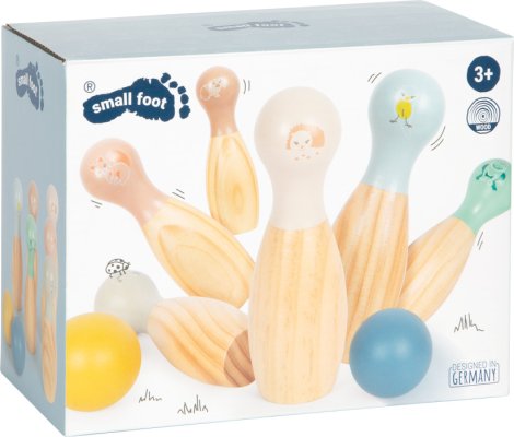 small foot Jogo de Bowling de Madeira Garden Buddies