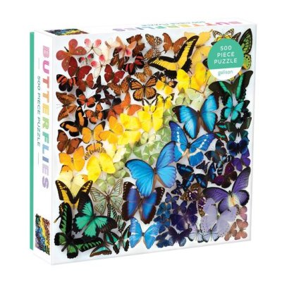 Galison Puzzle Regenbogen Schmetterlinge 500 Teile