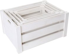 small foot Set med trälådor vit