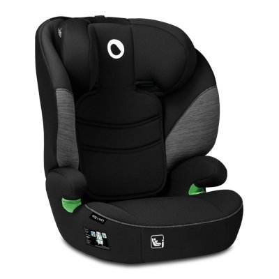 LIONELO Bilbarnstol Lars i-Size (100-150 cm) Black Grey