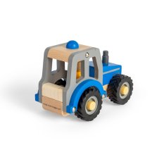 Bigjigs Toys Traktor niebieski