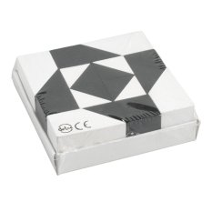 Detoa Knobelspiel Tangram schwarz-weiß