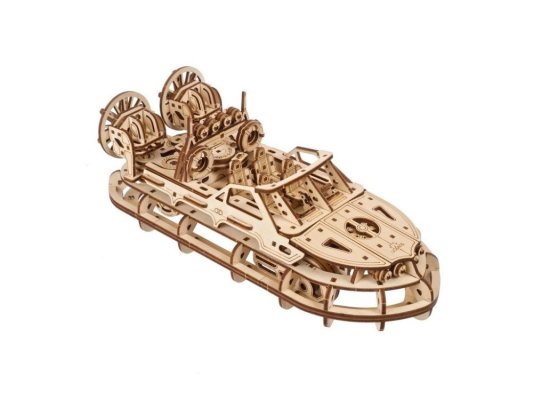 Ugears 3D Lesene mehanske sestavljanke Reševalno vozilo na zračni blazini