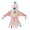 Doudou Set Regalo - Giocattolo musicale di peluche uccellino rosa 23 cm