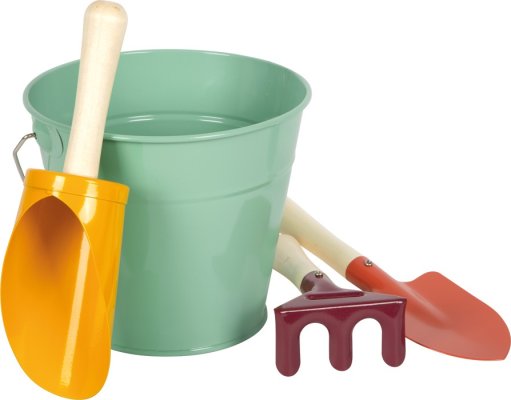 small foot Garden Tool Set with Bucket Tiny Garden