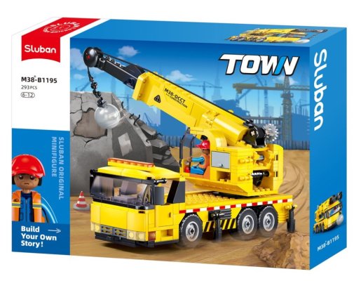 Sluban Town M38-B1195 Autokran mit Abrissbirne