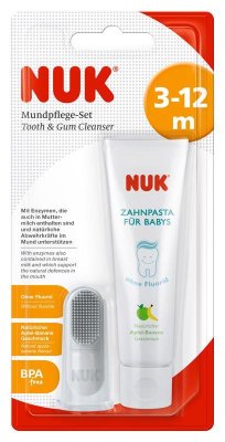 NUK Pasta do zębów dla dzieci + naparstek czyszczący