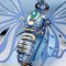 RoboTime Fluture albastru mecanic compus fără carcasă