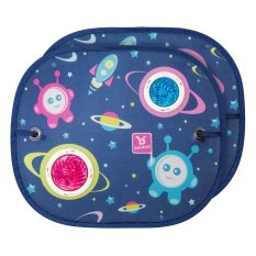 BENBAT Sonnenblende für das Auto mit Saugnapf, Weltraum 2 Stk. 0m+