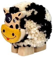 2Kids Toys Figurine en bois XL pompon Vache