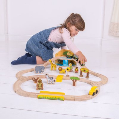 Bigjigs Rail Holzeisenbahn Safari