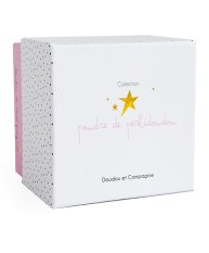 Doudou Poklon set - Plišani zeko s mazilicom 10 cm roza