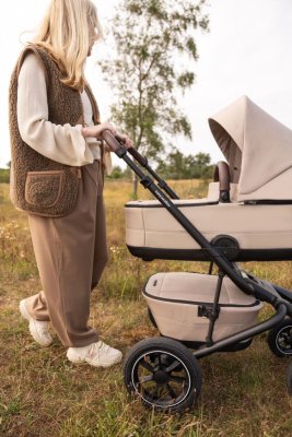 EASYWALKER Kombikinderwagen Jimmey Explore Pearl Taupe AIR + CYBEX Aton B2 i-Size + Base
