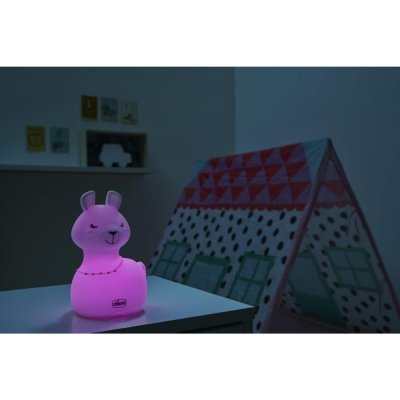 CHICCO Lampe Nachtlicht wiederaufladbar, tragbar Sweet Lights - Lama