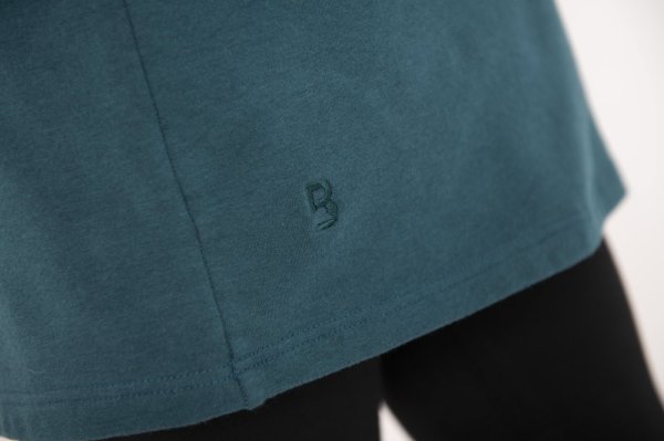 Abito a sacco con maniche a 3/4 Outlast® - verde smeraldo scuro