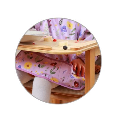 BABYONO Biber s dugim rukavima Garden 74 x 36cm, 6m+