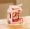 Puzzle 3D en bois RoboTime, miniature de maison, bar à lait Fraise