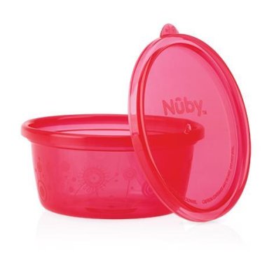 NUBY Μπολ για σνακ με καπάκι, 300 ml, 6 m+ (6 τμχ)