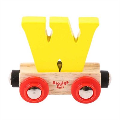 Bigjigs Rail Waggon für Holzeisenbahn - Buchstabe W