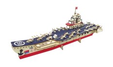Woodcraft Puzzle 3D en bois Porte-avions