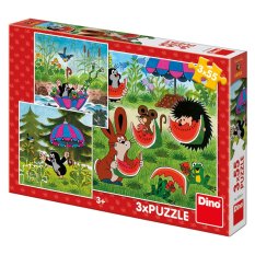 Dino Mole and Umbrella 3x55 pieces