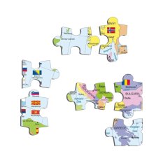 Larsen Puzzle edukacyjne Europa Mapa polityczna 48 elementów