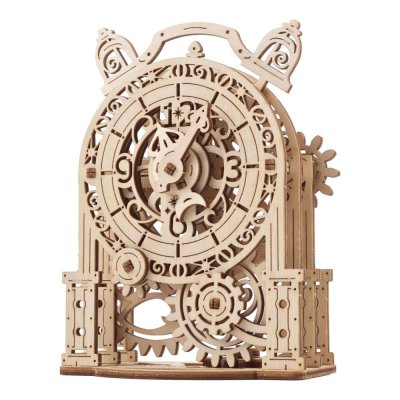 Ugears Drewniane Puzzle Mechaniczne 3D Dekoracyjny Budzik