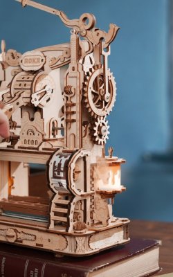 RoboTime Rompecabezas mecánico de madera 3D Imprenta
