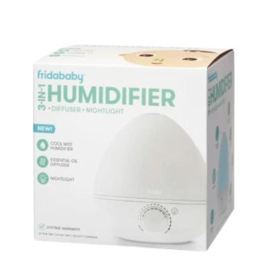 FRIDABABY Breathe Frida 3w1 - nawilżacz powietrza, dyfuzor i lampka nocna