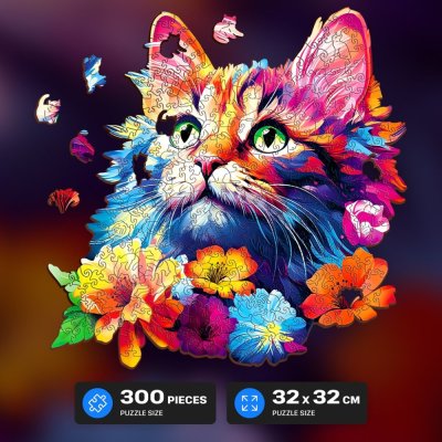 EscapeWelt Träpussel Katt 300 bitar
