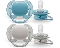 Philips AVENT Schnuller Ultrasoft Premium neutral 6-18m Junge, 2 Stk