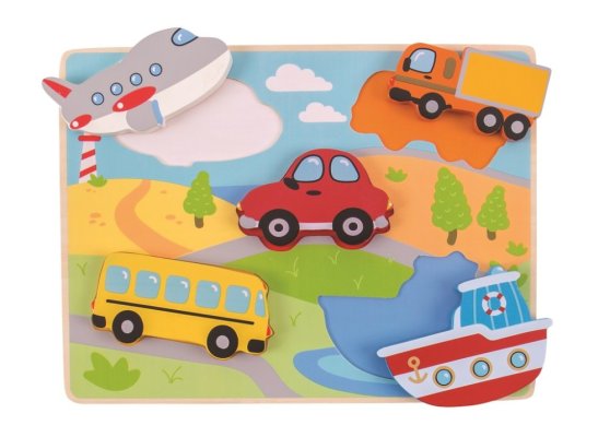 Bigjigs Toys Inlegpuzzel Transportmiddelen