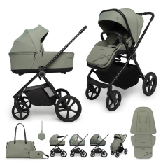 MUUVO Kočárek kombinovaný Muuvo One 2v1 Olive