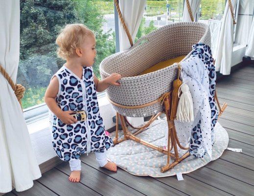 MOTHERHOOD Schlafsack Musselin mit Hose Grey Classics 1-1,5 r 0,5 tog