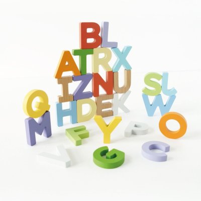 Le Toy Van Lettres dans un sac en toile