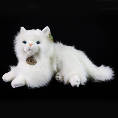 Rappa Plush persian cat white 30 cm ECO-FRIENDLY