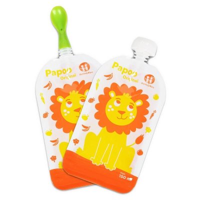 PETITE&MARS Ruokapussi Papoo Lion - 6 kpl