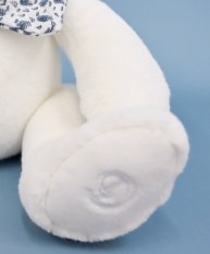 Doudou Knuffel teddybeer wit 25 cm