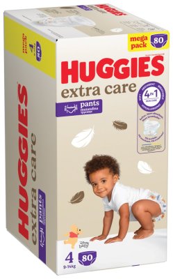 HUGGIES® Mutandina Pannolino Monouso Extra Care Pants taglia 4 (9-14 kg), 80 pz BOX