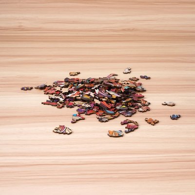 RoboTime Puzzle de Madera Rey Gato