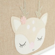 Bieco - Förvaringslåda med lock - rådjur Ella