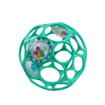 OBALL Spielzeug Oball RASSEL 10 cm dunkeltürkis 0m+