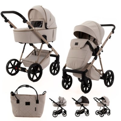 ADAMEX Kombikinderwagen Delta Natura Vanilla