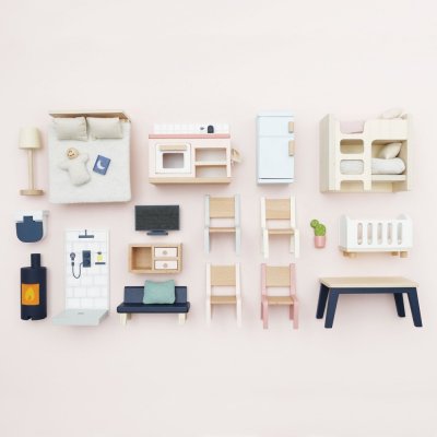 Le Toy Van Mobiliário Starter Conjunto Completo para Casa de Bonecas