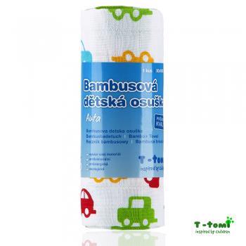 T-TOMI Ręcznik bambusowy BIO 100x80 cm, samochody