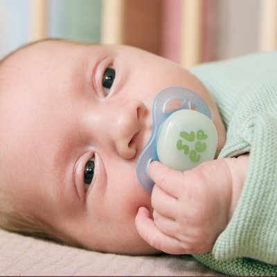 Philips AVENT Schnuller Ultrastart Nacht 0-2m Junge, 2 Stk.