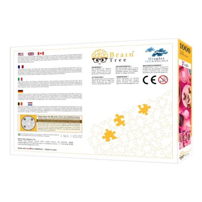 Brain Tree Puzzle Rosa gedeckt 1000 Teile